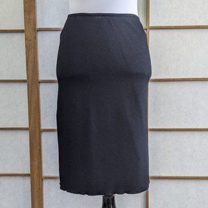 ALAIA Black Wool Stretch Pencil Skirt BodyCon SMALL
